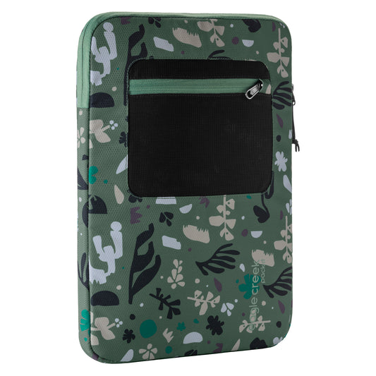 Pack-It® E-Tools 14" Laptop Sleeve - ROOTS & SHOOTS: DUCK GREEN