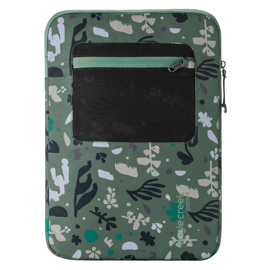 Pack-It® E-Tools 14" Laptop Sleeve - ROOTS & SHOOTS: DUCK GREEN