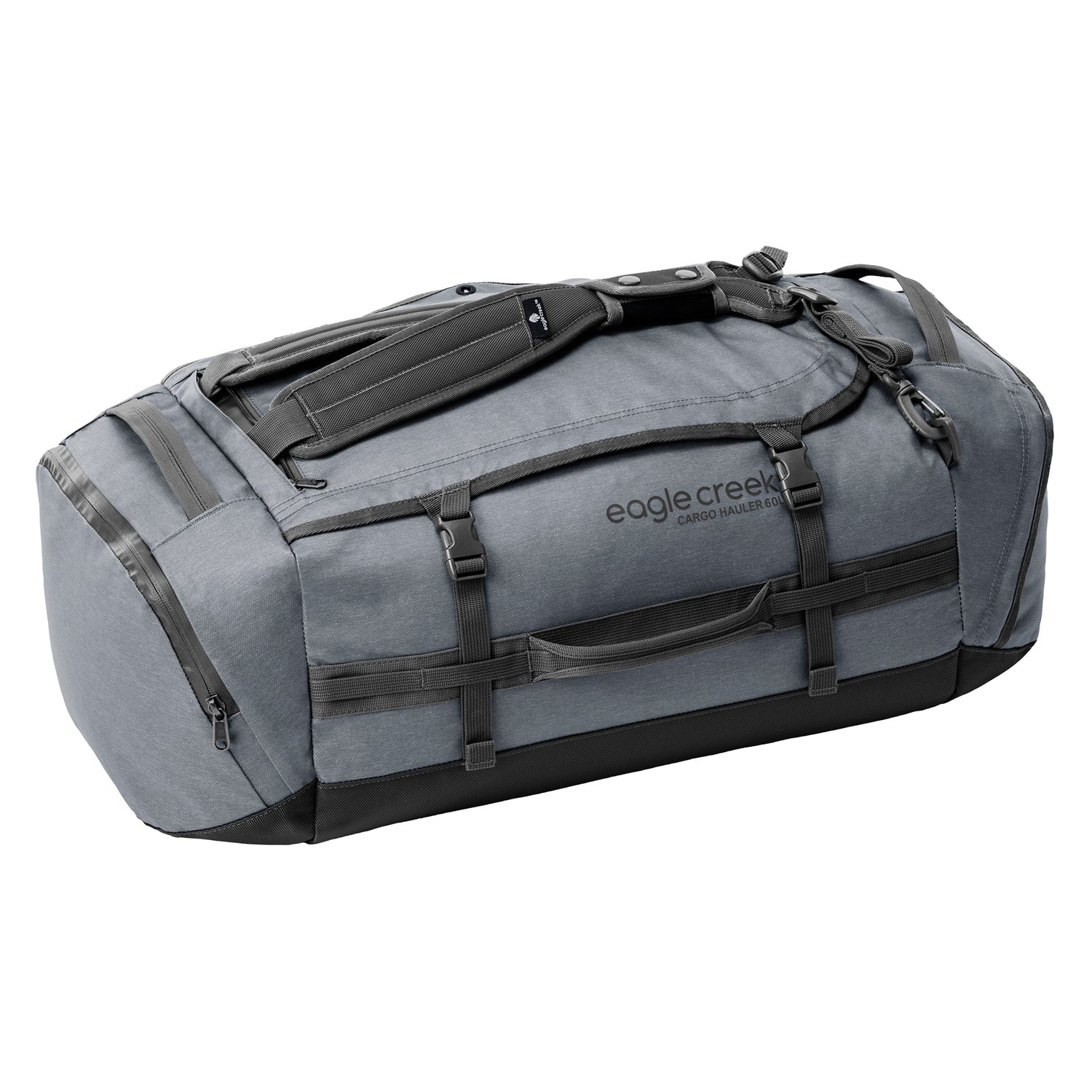 Cargo Hauler 60L Duffel Bag - Charcoal Backpack Duffel Bag View 