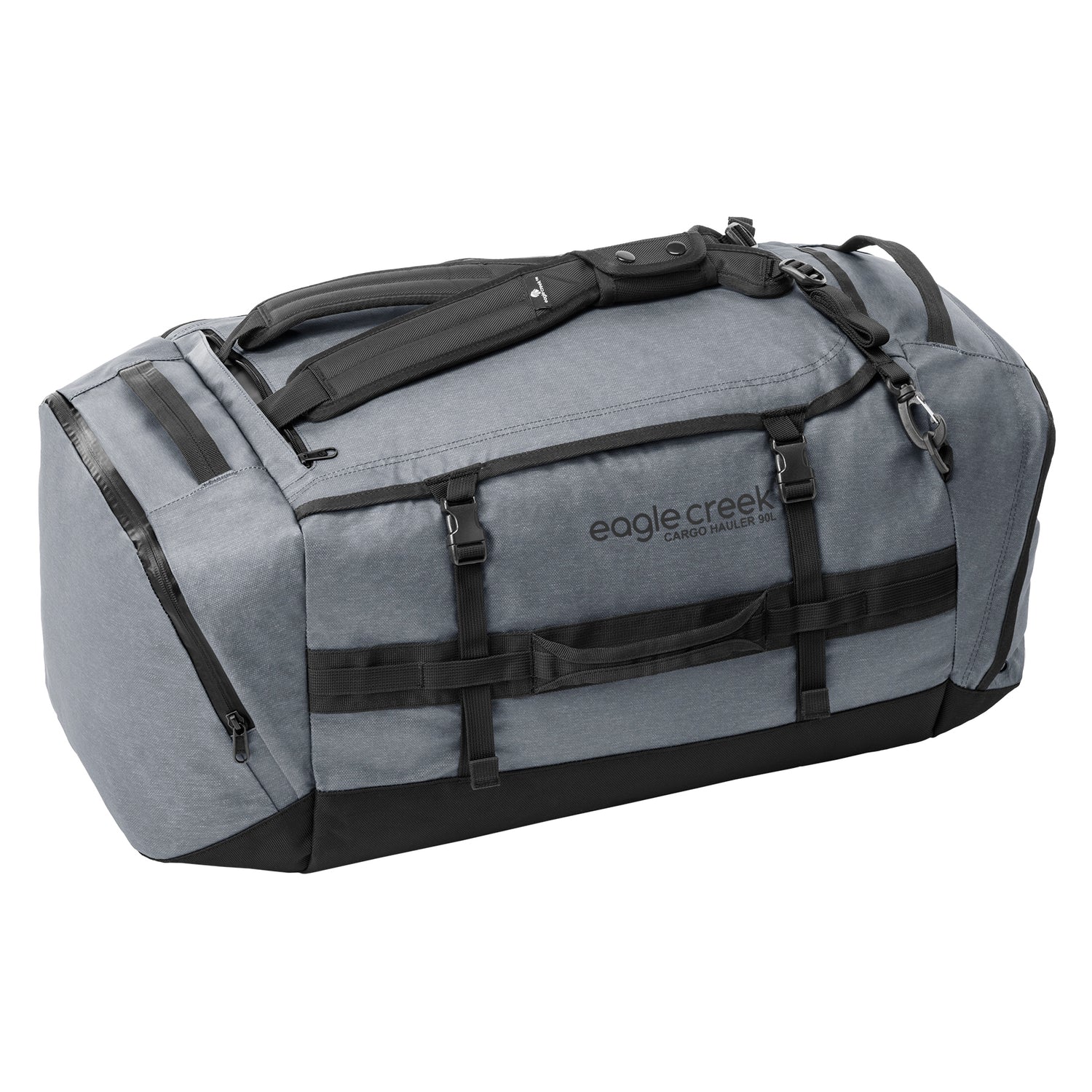 Cargo Hauler 90L Duffel Bag - Charcoal Backpack Duffel Bag View 