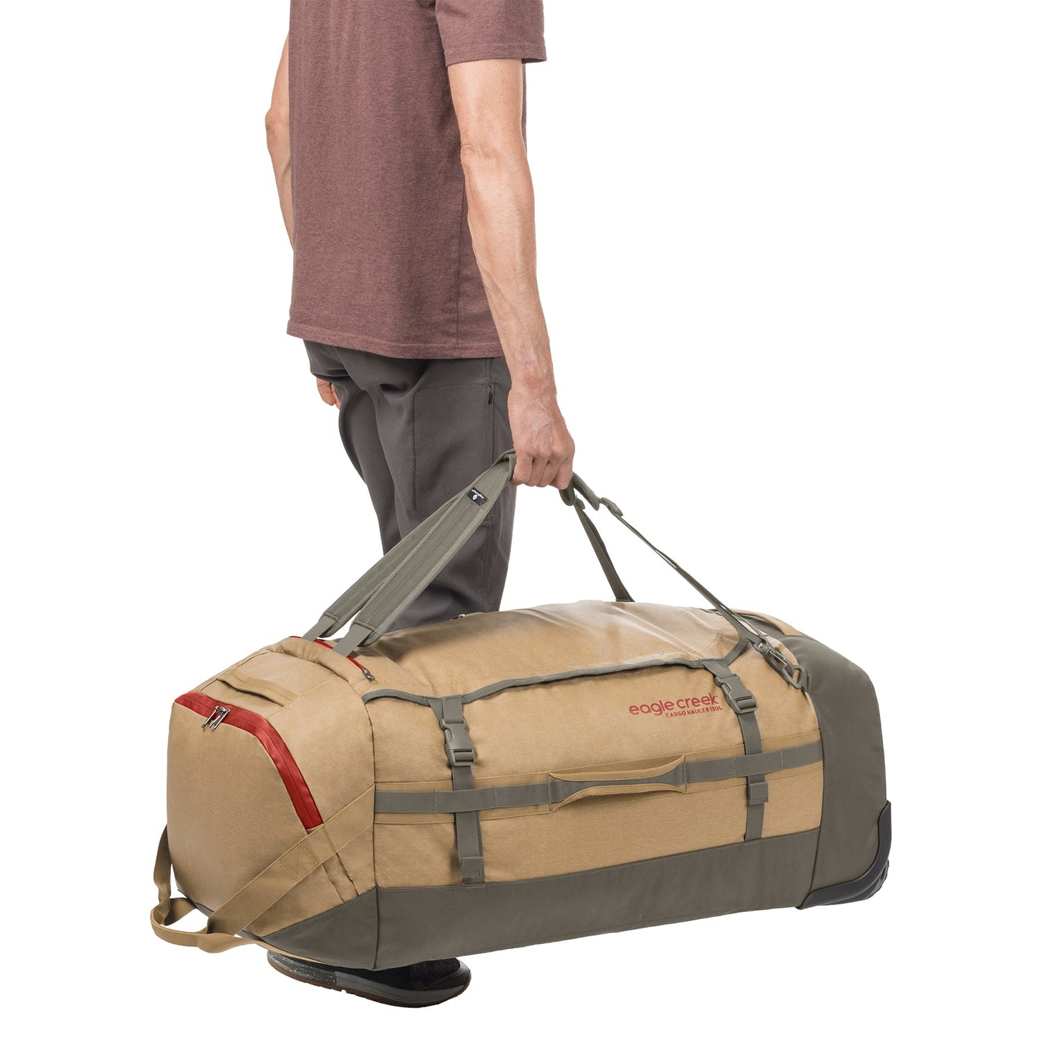 Cargo Hauler 130L Wheeled Duffel Bag - Duffel Carry Detail View 