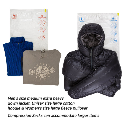 Pack-It® Compression Sack Set M/L - CLEAR