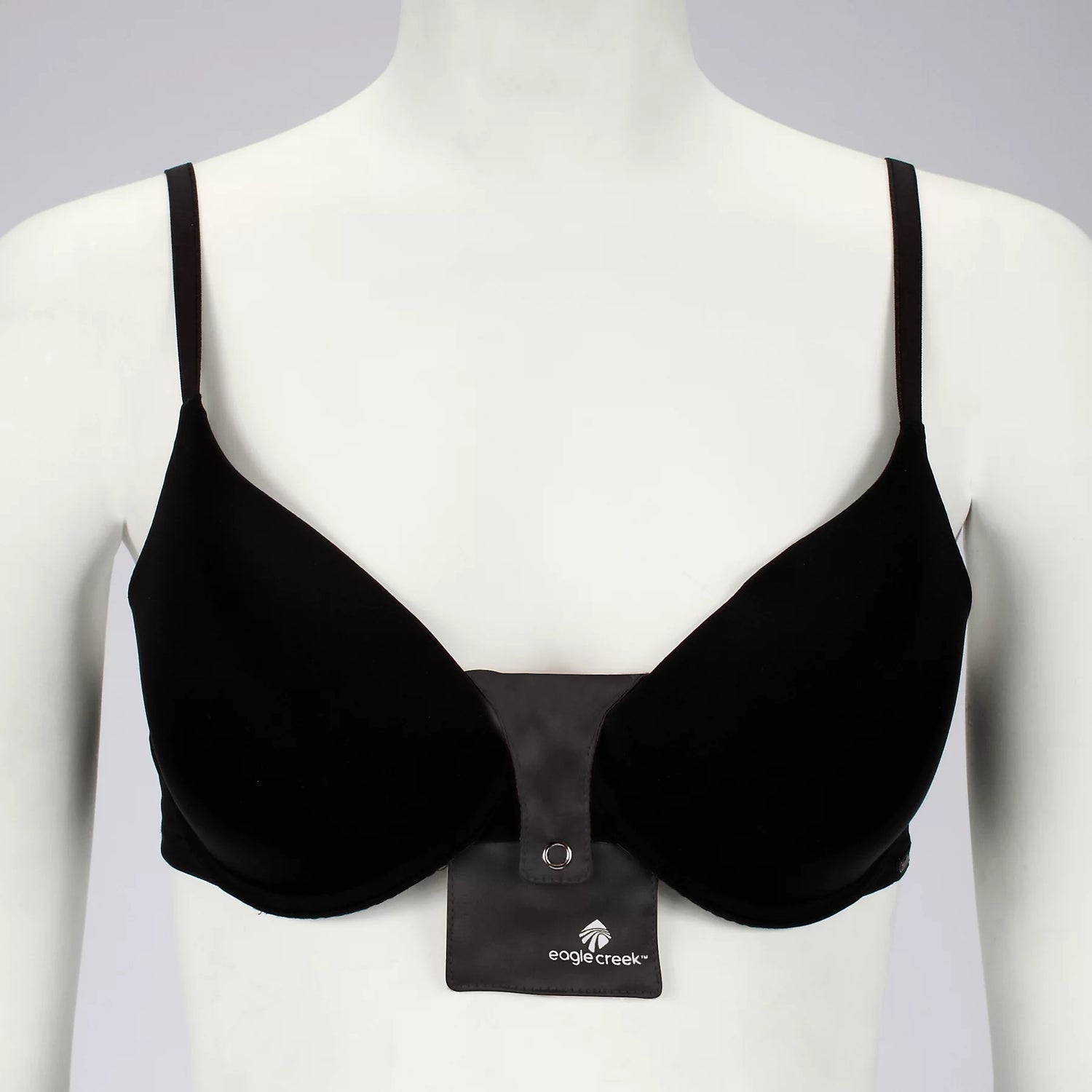 Silk Undercover Bra Stash - Black Travel Wallet for Women View 