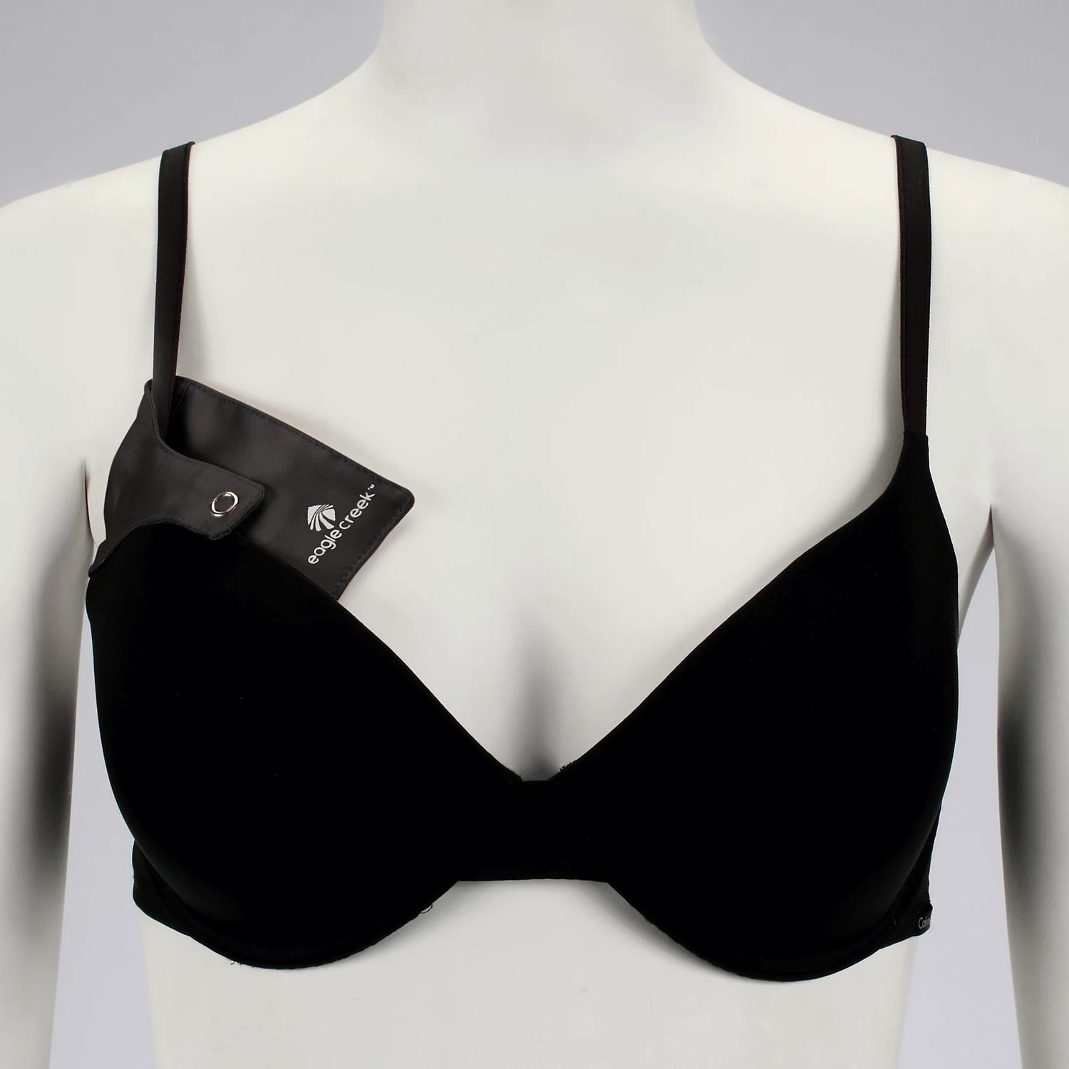 Silk Undercover Bra Stash - Black Travel Wallets for Women View 