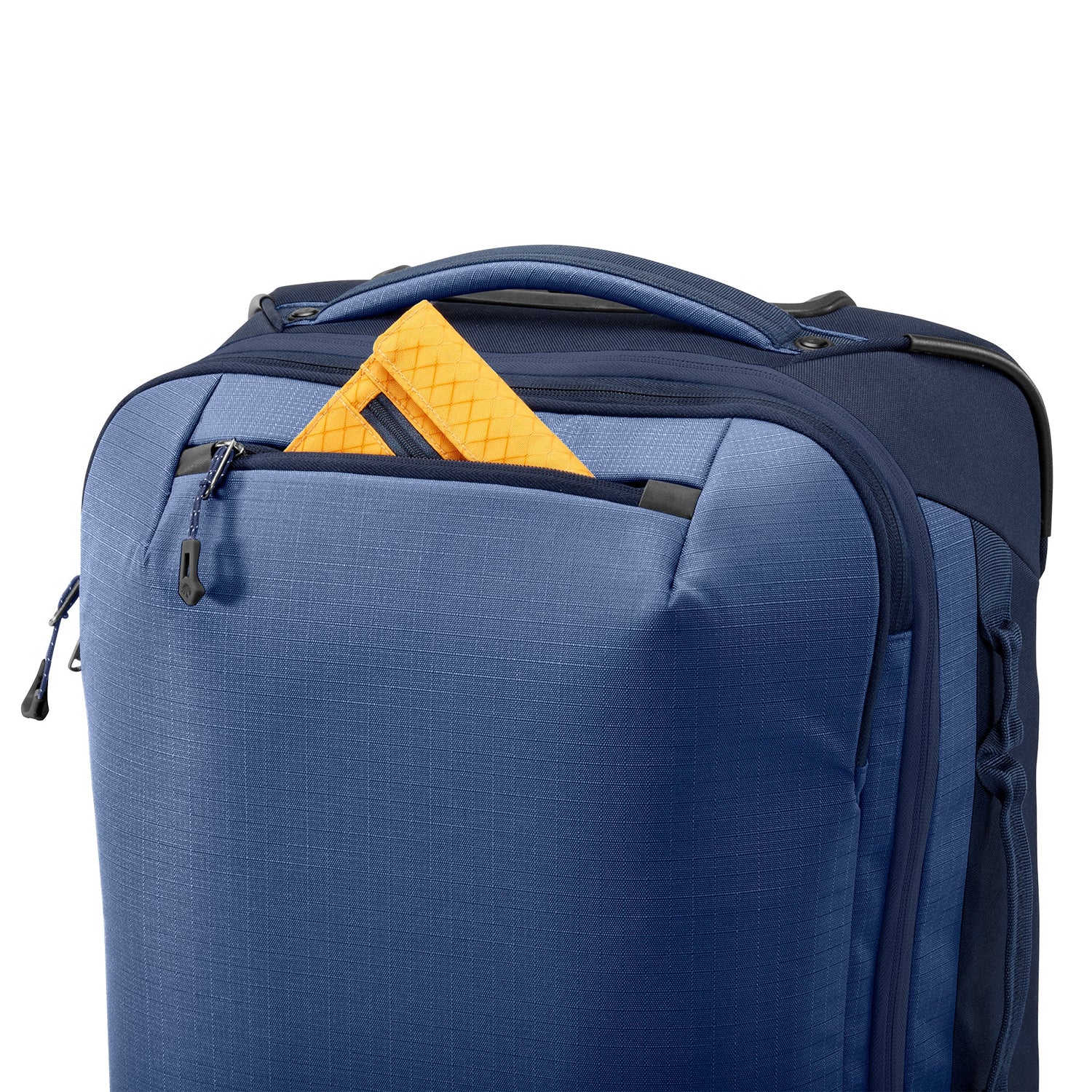 Expanse 4-Wheel 21.5 International Carry-On Luggage - Exterior Pocket Detail View 