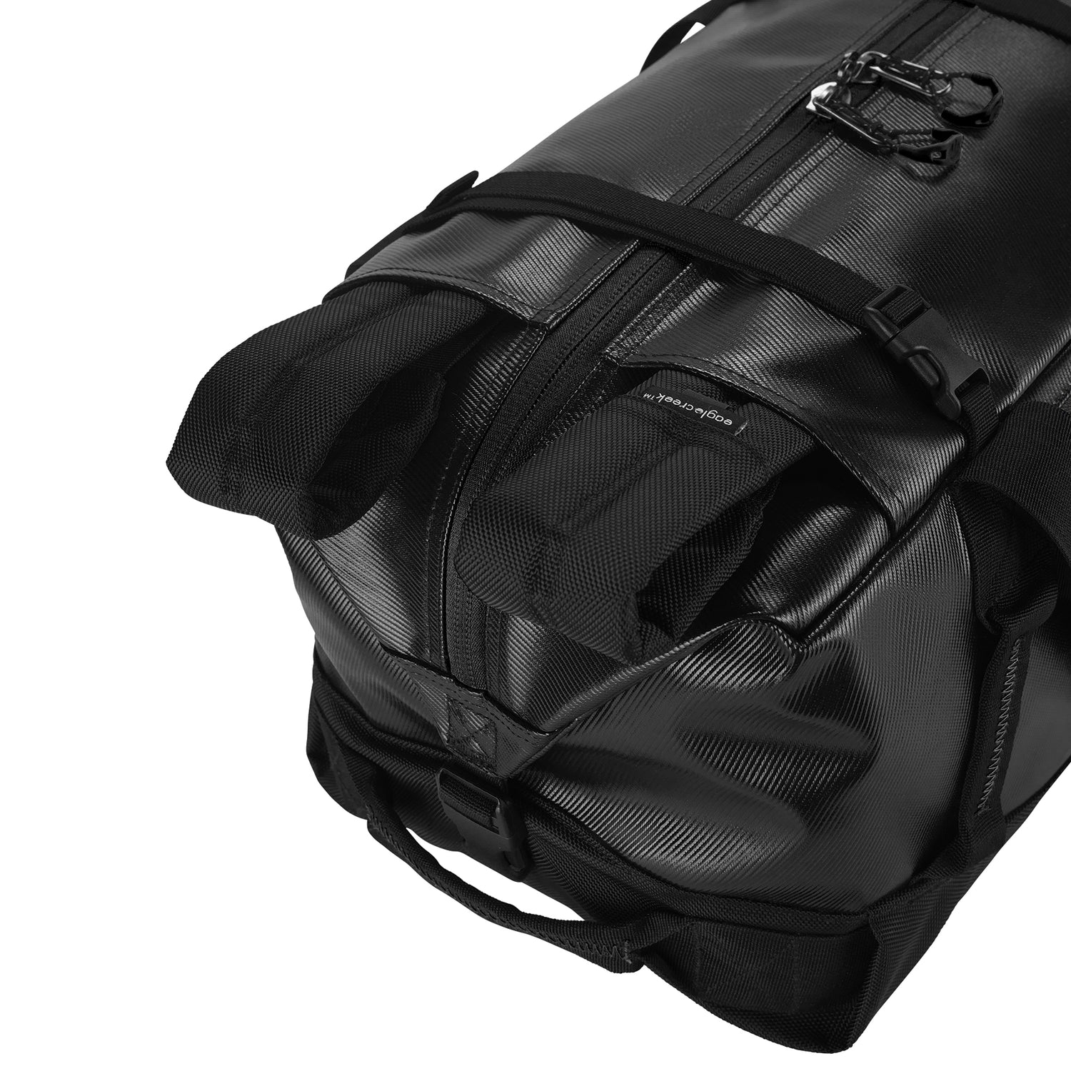 Migrate 90L Duffel Bag - Black Duffel Bag with Backpack Straps View 